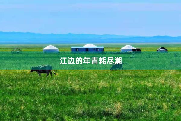 江边的年青耗尽潮